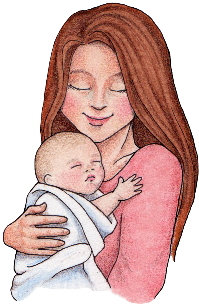 vector happy mother with baby png clipart